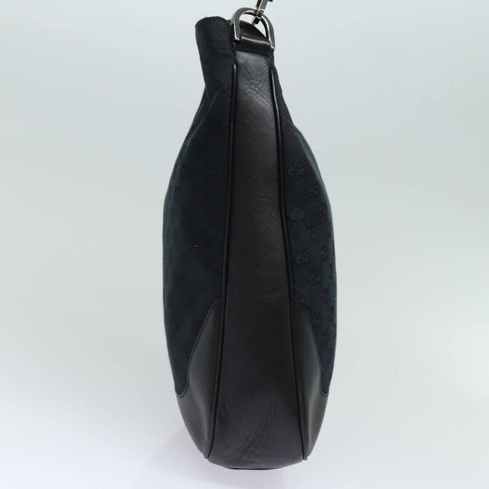 GUCCI Bamboo GG Canvas Hand Bag Black 001 4058 1705 Auth yk14057 - Picture 4 of 16